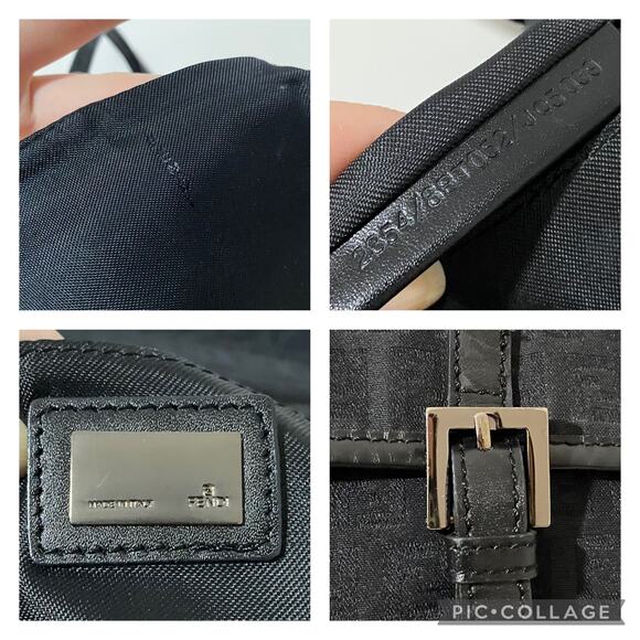 Fendi FF Zucca Logo Zucchino Monogram Canvas Shoulder Bag Purse Vintage Y2K 90's - Picture 14 of 16